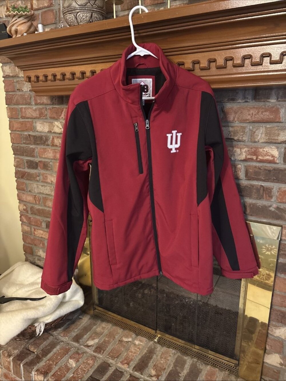 Vintage Y2K IU Hoosiers Mid Weight Jacket 58 Spirts Size Medium Red